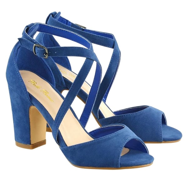 XY London Womens/Ladies Alice Strappy Mid High Block Sandals