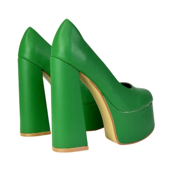 XY London Dam/Kvinnor Kiwi Chunky Högklackade Pumps