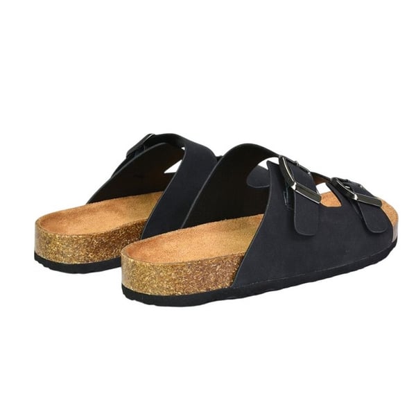 XY London Womens/Ladies Star Double Strap Buckle Summer Flat Sandals
