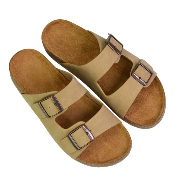 XY London Womens/Ladies Star Double Strap Buckle Summer Flat Sandals