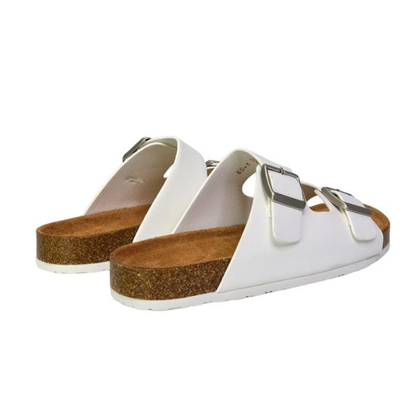 XY London Womens/Ladies Star Double Strap Buckle Summer Flat Sandals
