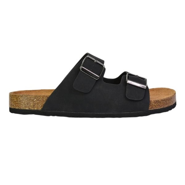 XY London Womens/Ladies Star Double Strap Buckle Summer Flat Sandals