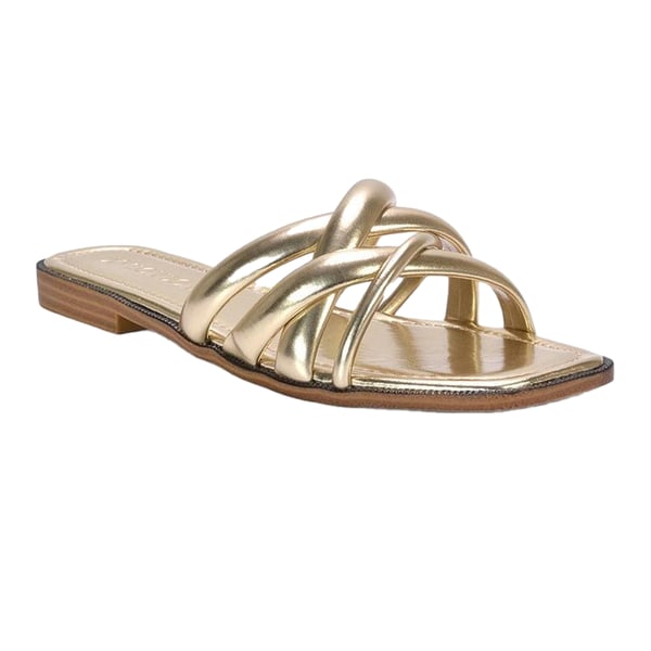 XY London Womens/Ladies Fiona Metallic Strappy Flat Sandals