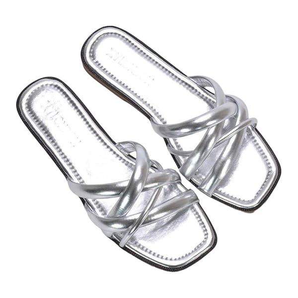 XY London Womens/Ladies Fiona Metallic Strappy Flat Sandals