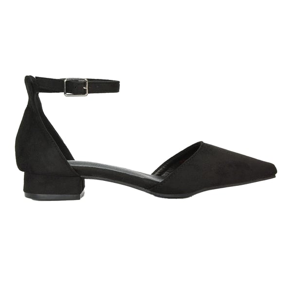 XY London Womens/Ladies Jenny Ankle Strap Low Heel Court Shoes
