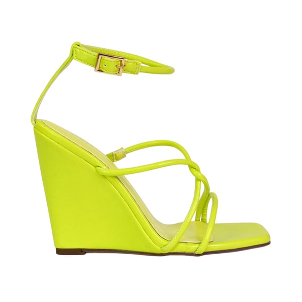 XY London Womens/Ladies Ankle Strap Wedge Sandals