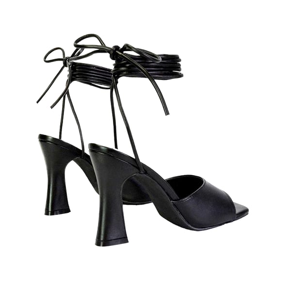 XY London Womens/Ladies Flora Strappy Square Toe Block Heel High Heels