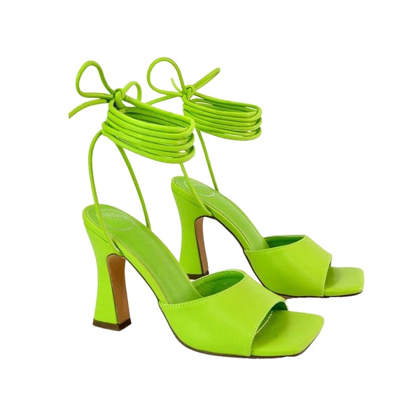 XY London Womens/Ladies Flora Strappy Square Toe Block Heel High Heels