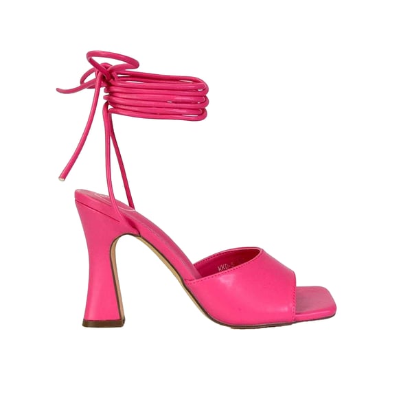 XY London Womens/Ladies Flora Strappy Square Toe Block Heel High Heels