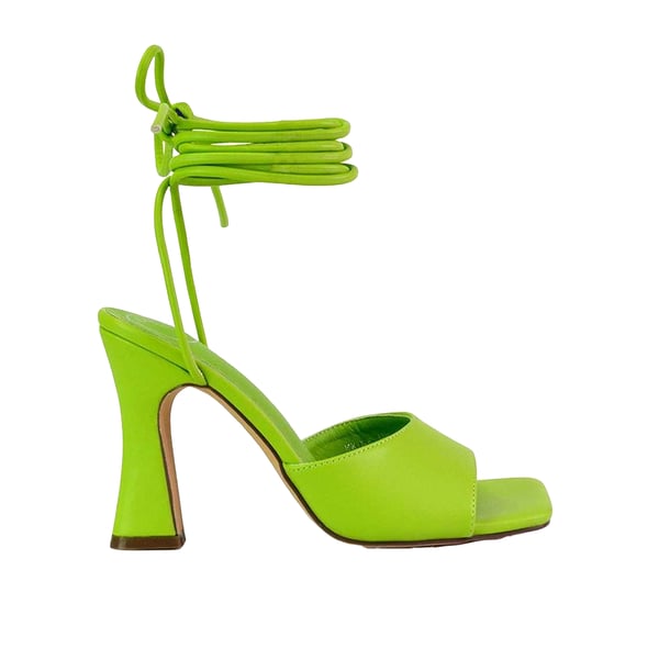 XY London Womens/Ladies Flora Strappy Square Toe Block Heel High Heels