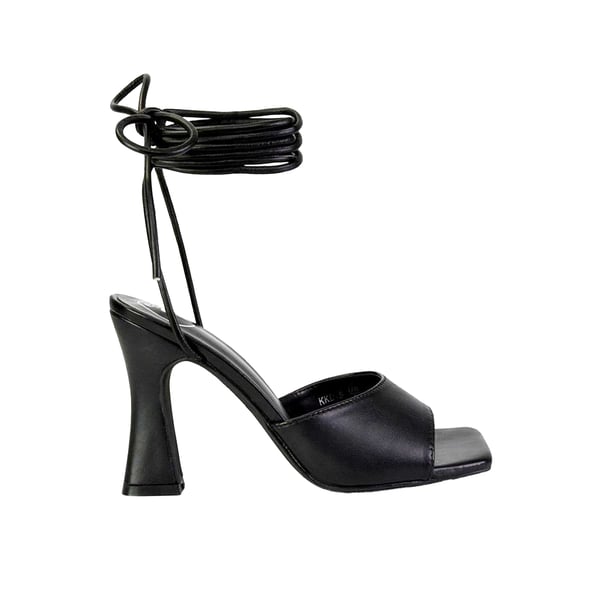 XY London Womens/Ladies Flora Strappy Square Toe Block Heel High Heels