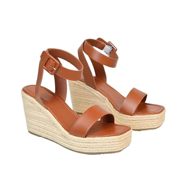 XY London Womens/Ladies Linda Strappy Platform Heel Wedge Sandals