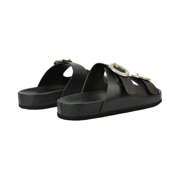 XY London Womens/Ladies Reggie Diamante Double Strap Flat Sandals