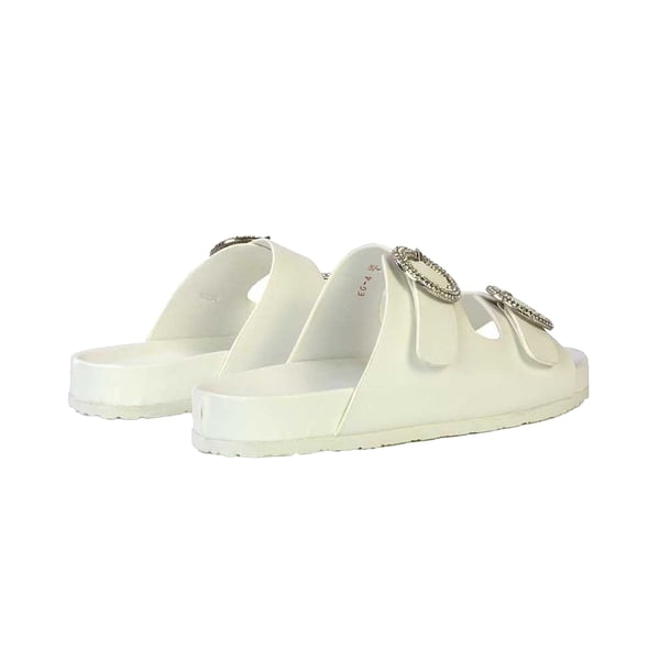 XY London Womens/Ladies Reggie Diamante Double Strap Flat Sandals