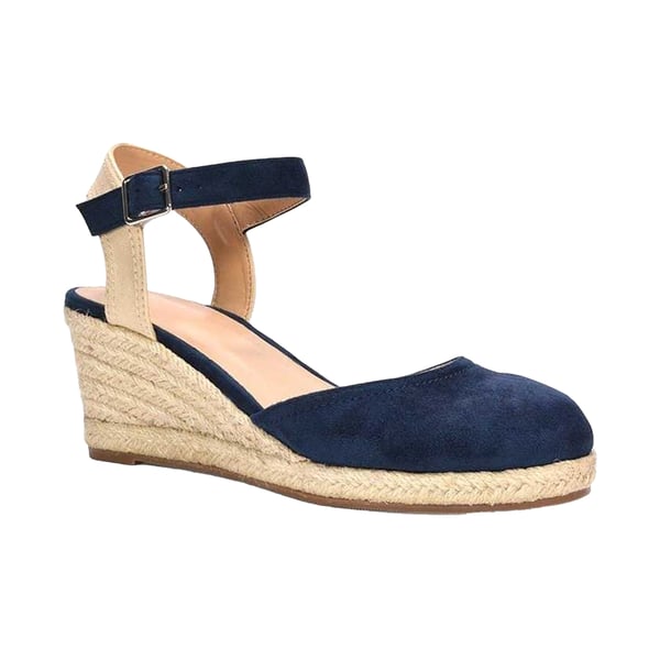 XY London Naisten Joey nilkkaremmi kiilaespadrillit