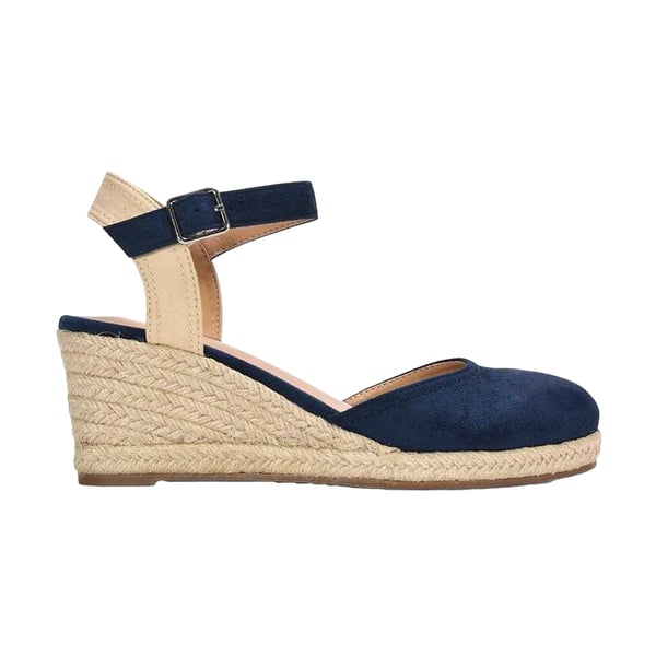 XY London Naisten Joey nilkkaremmi kiilaespadrillit