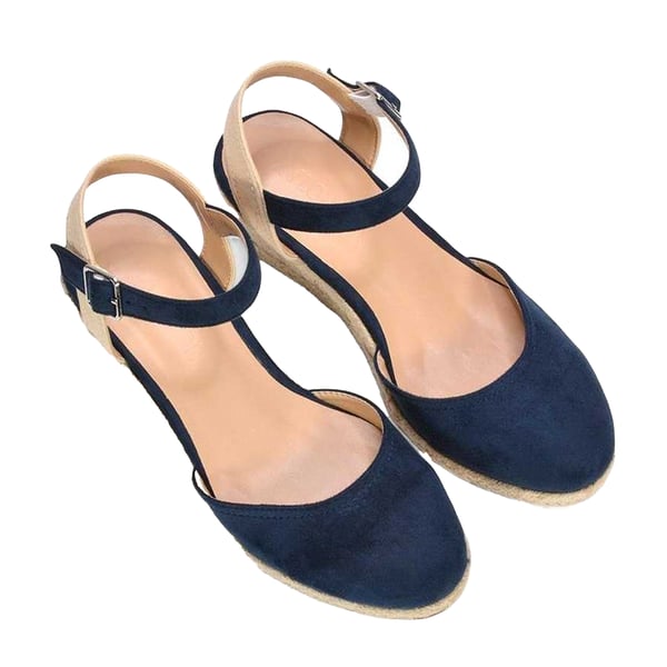 XY London Naisten Joey nilkkaremmi kiilaespadrillit