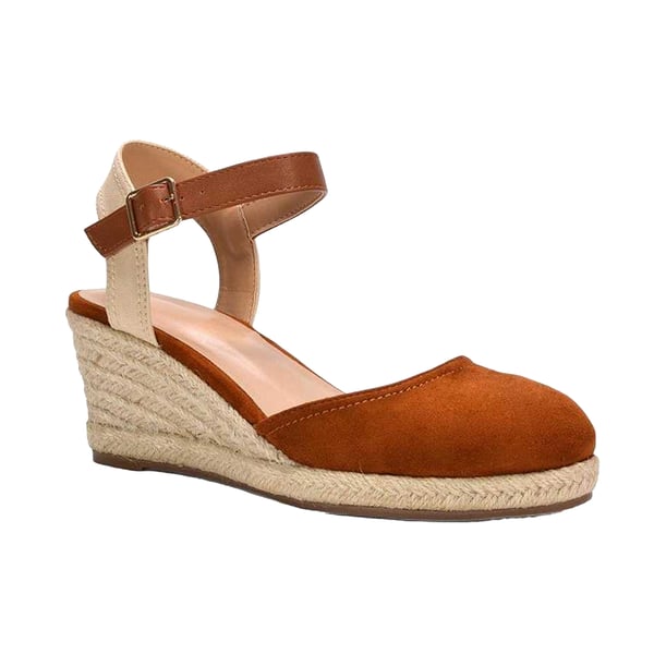 XY London Womens/Ladies Joey Ankle Strap Wedge Espadrilles XY London Womens/Ladies Joey Ankle Strap Wedge Espadrilles