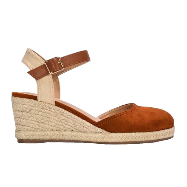 XY London Womens/Ladies Joey Ankle Strap Wedge Espadrilles