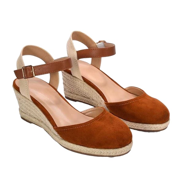 XY London Womens/Ladies Joey Ankle Strap Wedge Espadrilles