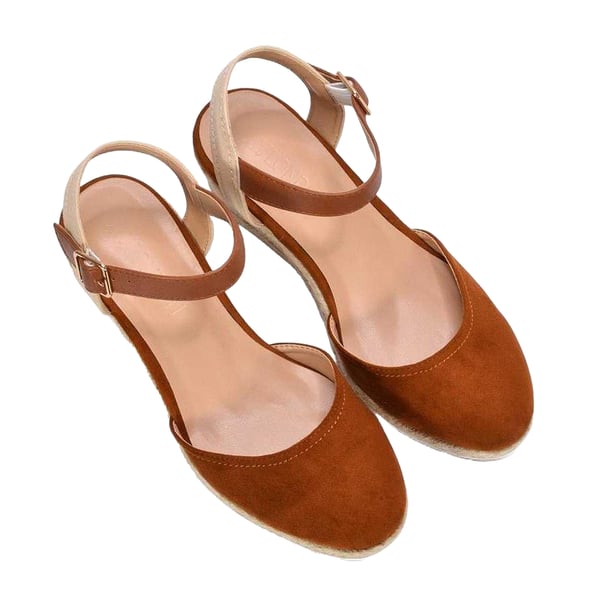 XY London Womens/Ladies Joey Ankle Strap Wedge Espadrilles