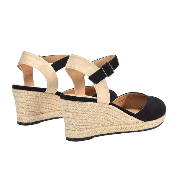 XY London Womens/Ladies Joey Ankle Strap Wedge Espadrilles