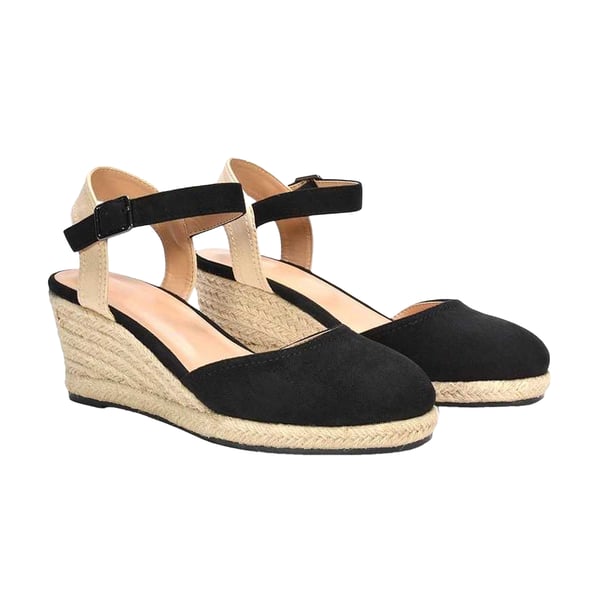 XY London Womens/Ladies Joey Ankle Strap Wedge Espadrilles