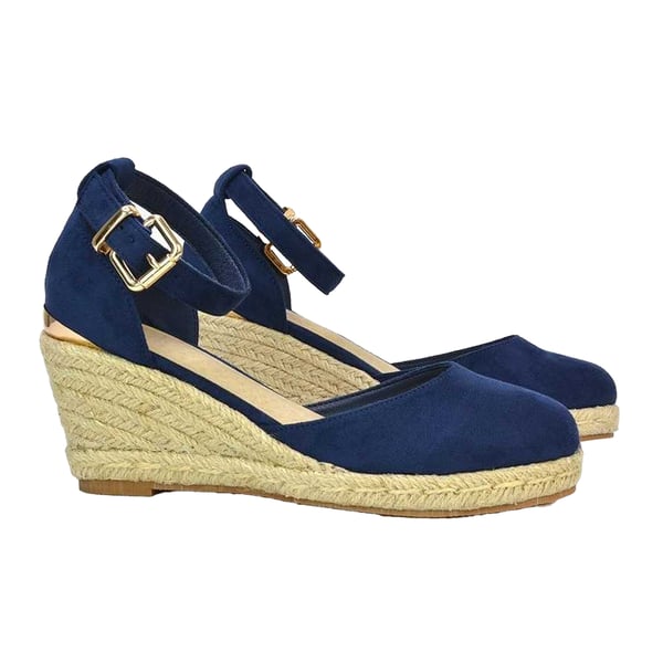 XY London Womens/Ladies Forest Closed Toe Wedge Espadrilles