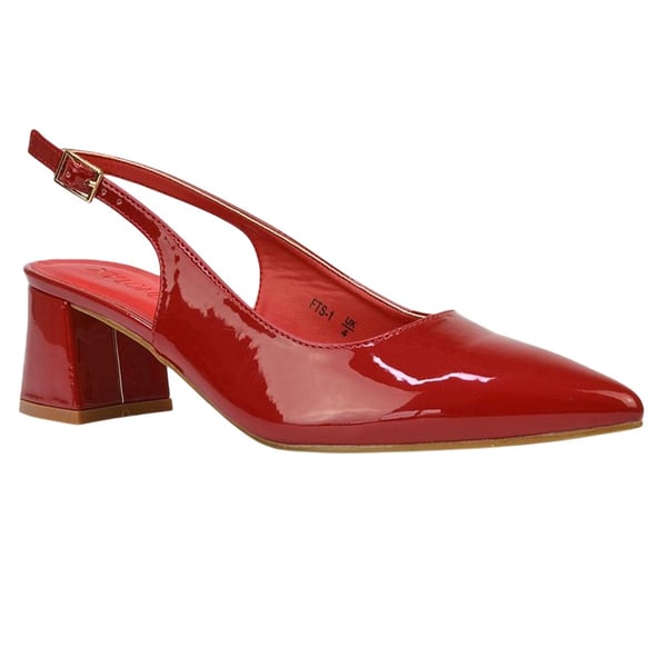XY London Becky Pumps för kvinnor/damer i lackläder med slingback