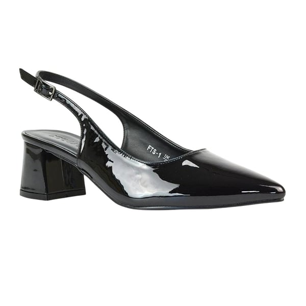 XY London Womens/Ladies Becky Patent Leather Sling Back Court Pumps