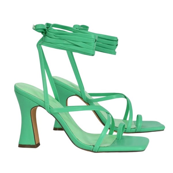 XY London Womens/Ladies Dylan Lace Up High Block Heel Sandals