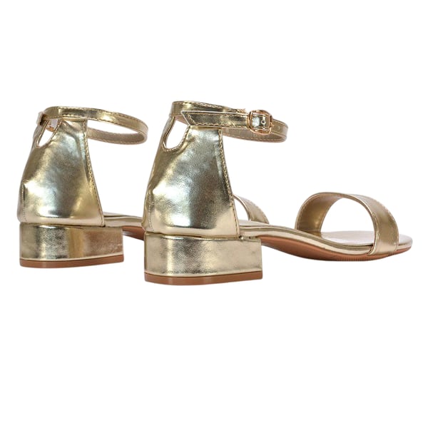XY London Womens/Ladies Tate Metallic Low Block Heel Sandals