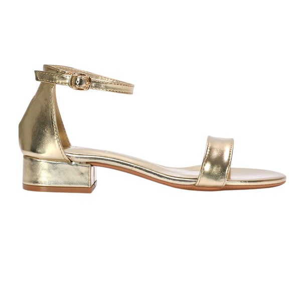 XY London Womens/Ladies Tate Metallic Low Block Heel Sandals