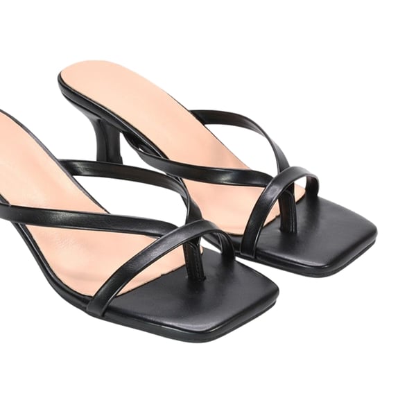XY London Womens/Ladies Tiana Kitten Heel Mule Sandals