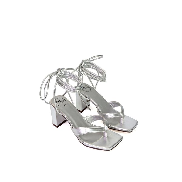 XY London Womens/Ladies Kiko Metallic Medium Block Heel Sandals