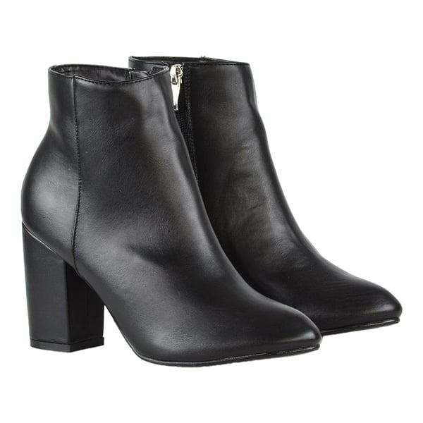 XY London Womens/Ladies High Block Heel Ankle Boots XY London Womens/Ladies High Block Heel Ankle Boots