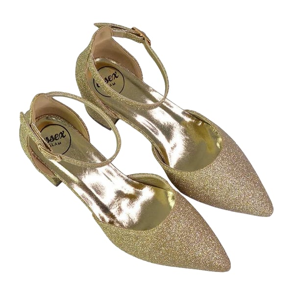 XY London Womens/Ladies Bronte Glitter Strappy Block Heel Sandals