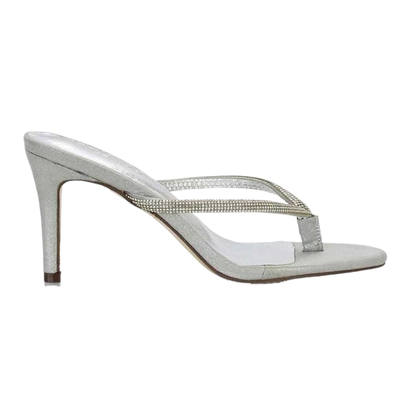 XY London Womens/Ladies Tiami Diamante Thong Strap Slip-on Stiletto Heel Sandals