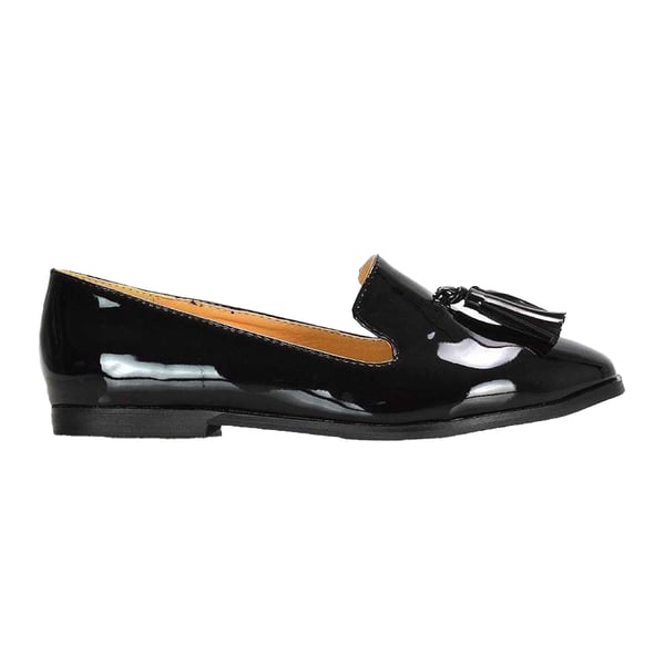XY London Womens/Ladies Betsy Tassel Pointed Flat Loafers
