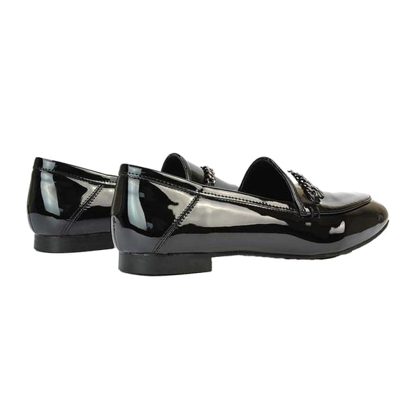 XY London Womens/Ladies Tessah Patent Chain Detail Flat Loafers