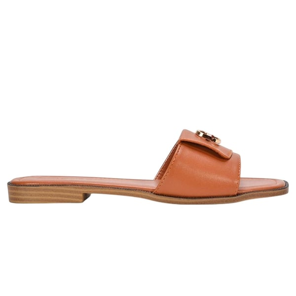 XY London Womens/Ladies Leigh Buckle Detail Flat Sliders