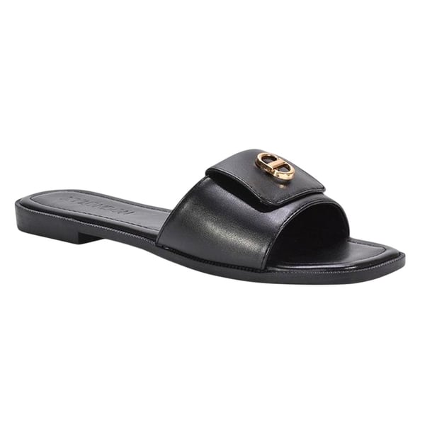 XY London Womens/Ladies Leigh Buckle Detail Flat Sliders