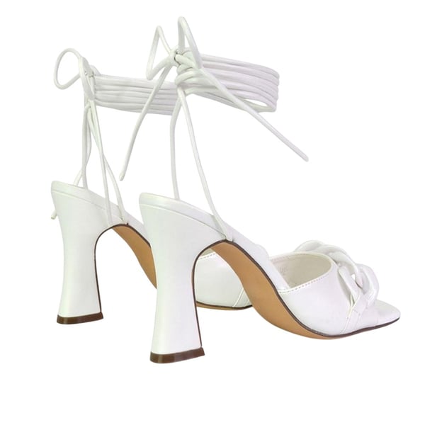 XY London Womens/Ladies Rhegan Chain Detail Lace Up High Heels