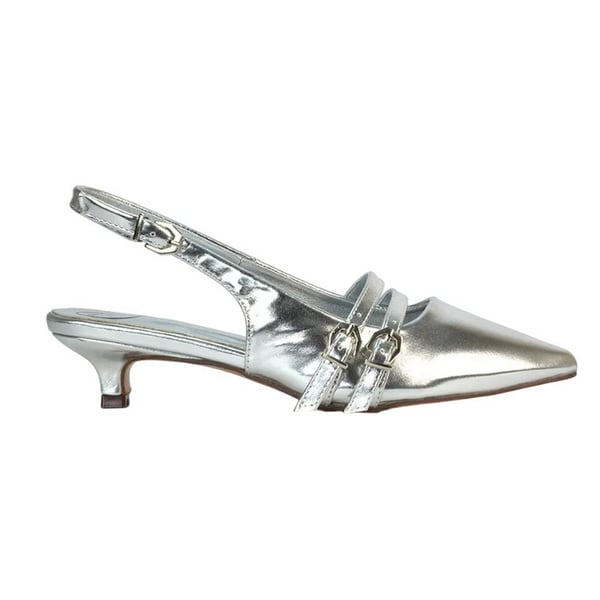 XY London Dam Cassie Sling Back Låg Kitten Heel Pumps