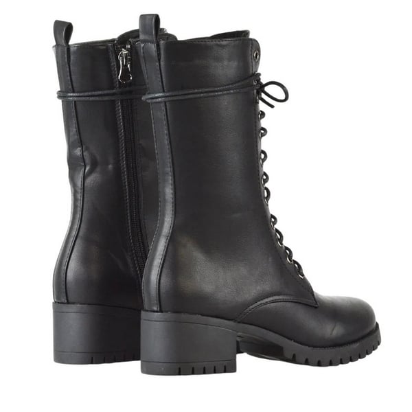 XY London Womens/Ladies Jennifer Ankle Mid Block Heel Biker Boots