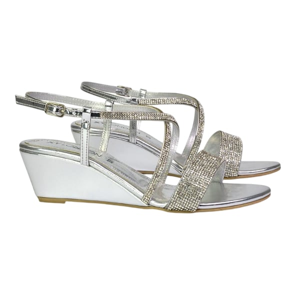 XY London Womens/Ladies Ocean Diamante Wedge Sandals