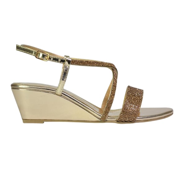 XY London Womens/Ladies Ocean Diamante Wedge Sandals