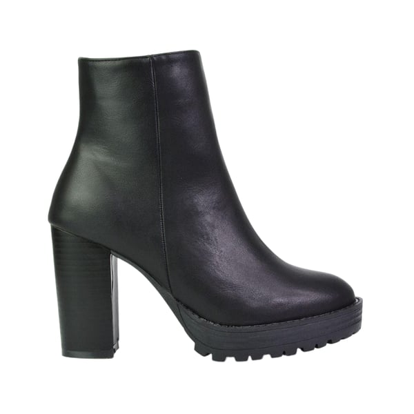 XY London Womens/Ladies Cole Platform Block Heel Ankle Boots