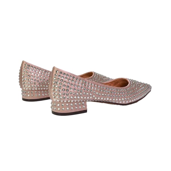 XY London Dam/Kvinnor Gemini Diamante Bröllop Låg Blockklack Pumps