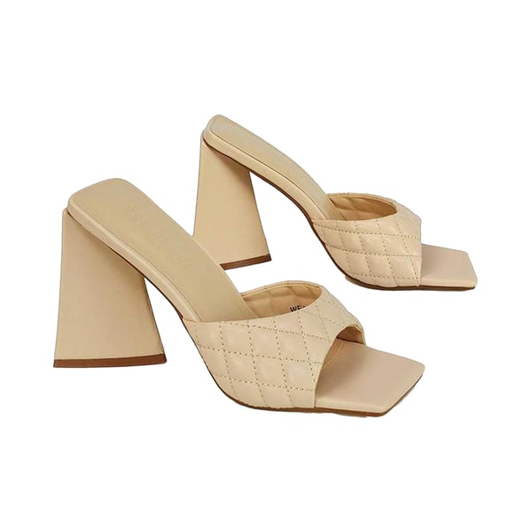 XY London Womens/Ladies Maylin Quilted Sculptured Heel High Heels
